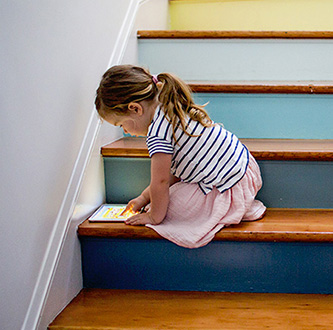 Girl on Staircase